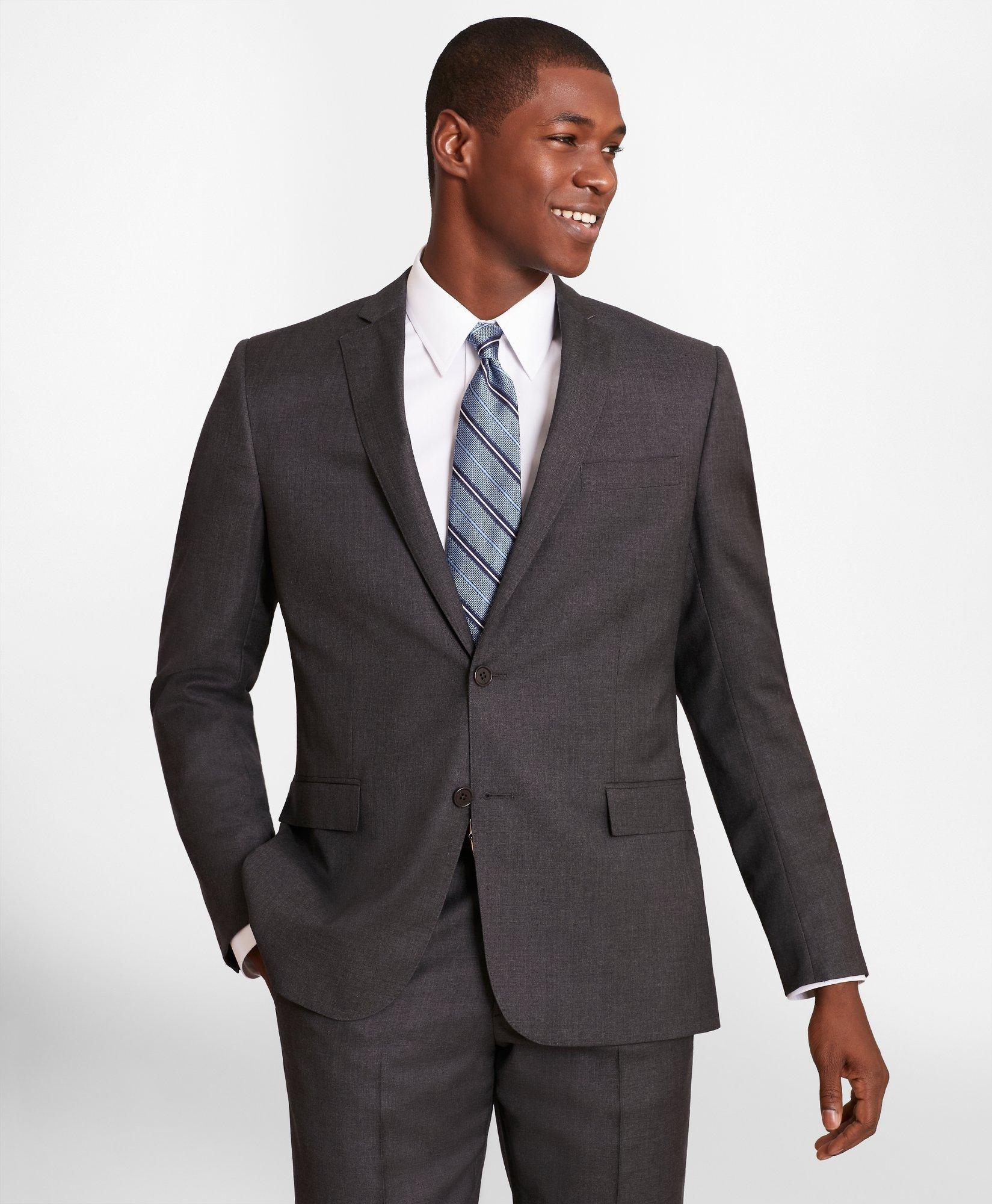 Brooks Brothers Regent-Fit Bead-Stripe Twill Suit Jacket