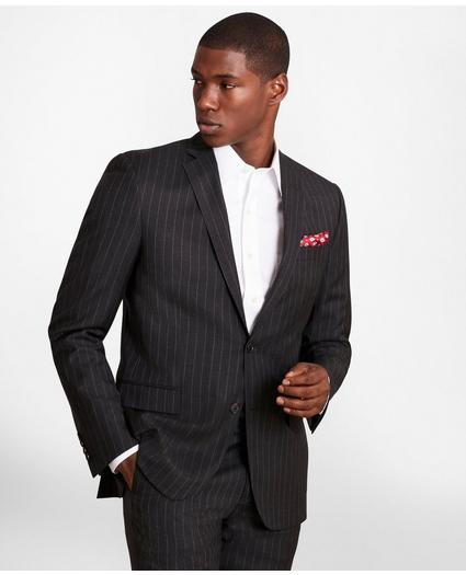 Regent-Fit Striped Wool Twill Suit Jacket