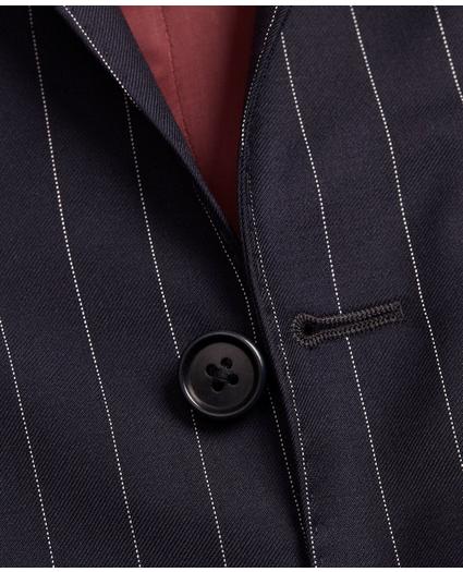 Regent-Fit Bead-Stripe Twill Suit Jacket