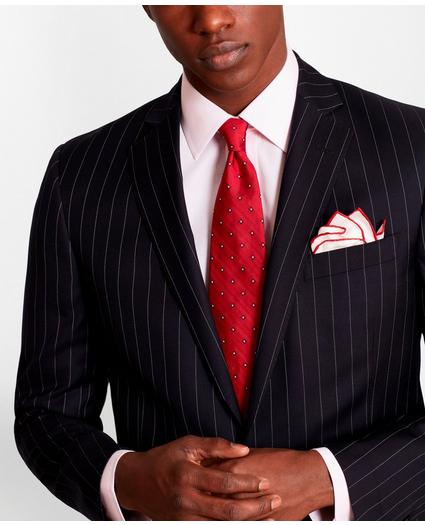BrooksGate Regent-Fit Bead-Stripe Twill Suit Jacket