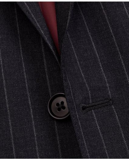 BrooksGate Milano-Fit Striped Wool Twill Suit Jacket