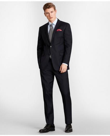 BrooksGate Milano-Fit Bead-Stripe Twill Suit Jacket