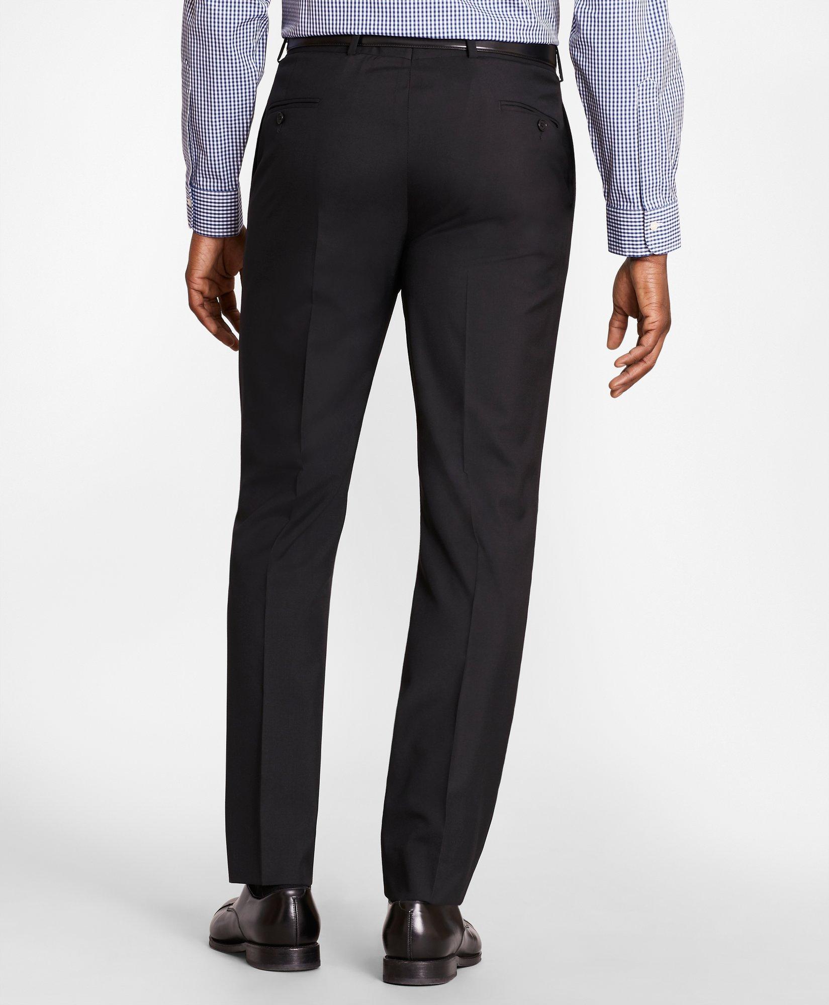 Regent-Fit Wool Suit Pants