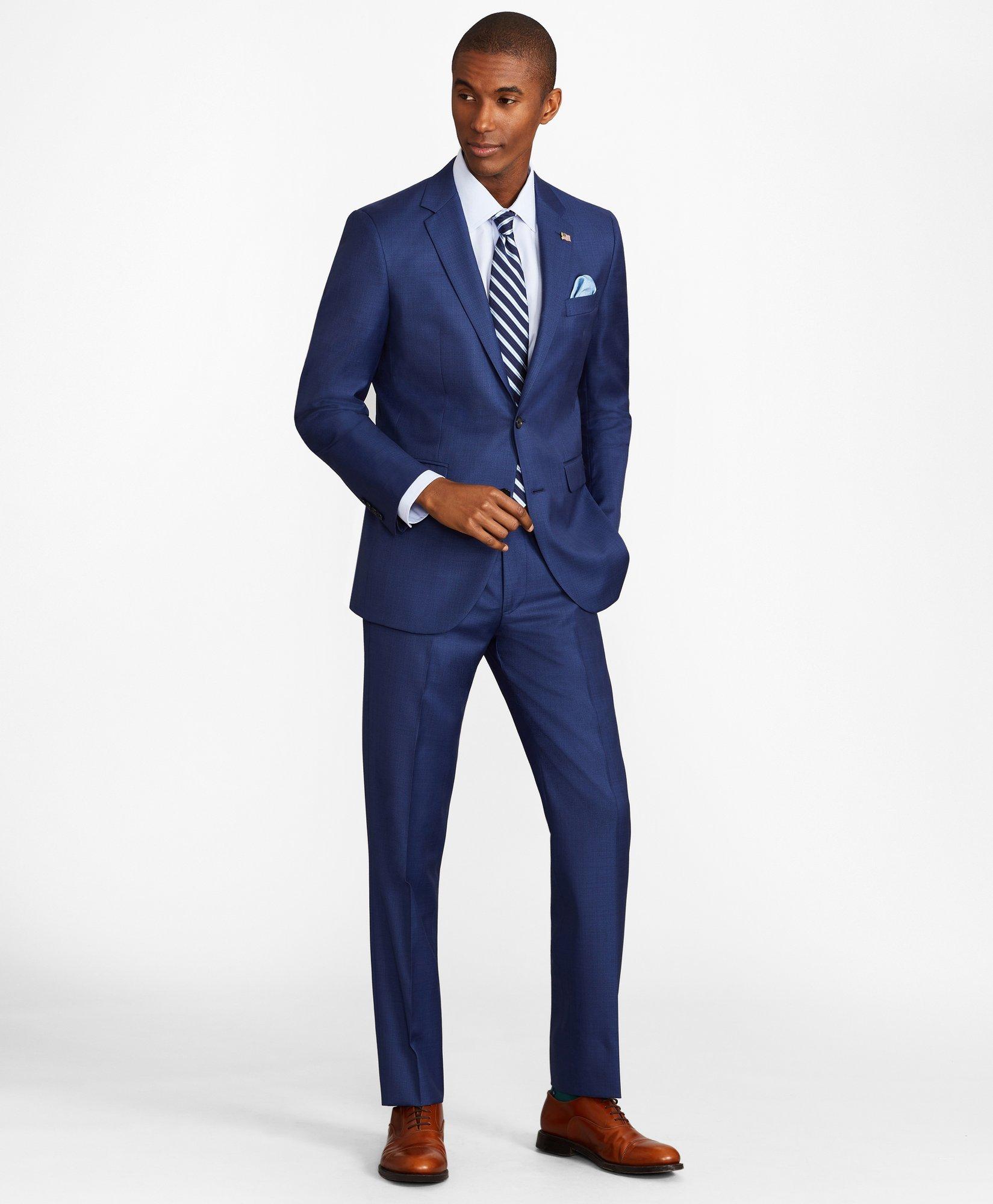 Slim navy blue on sale suit