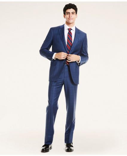 Madison Fit Plaid Wool Twill 1818 Suit