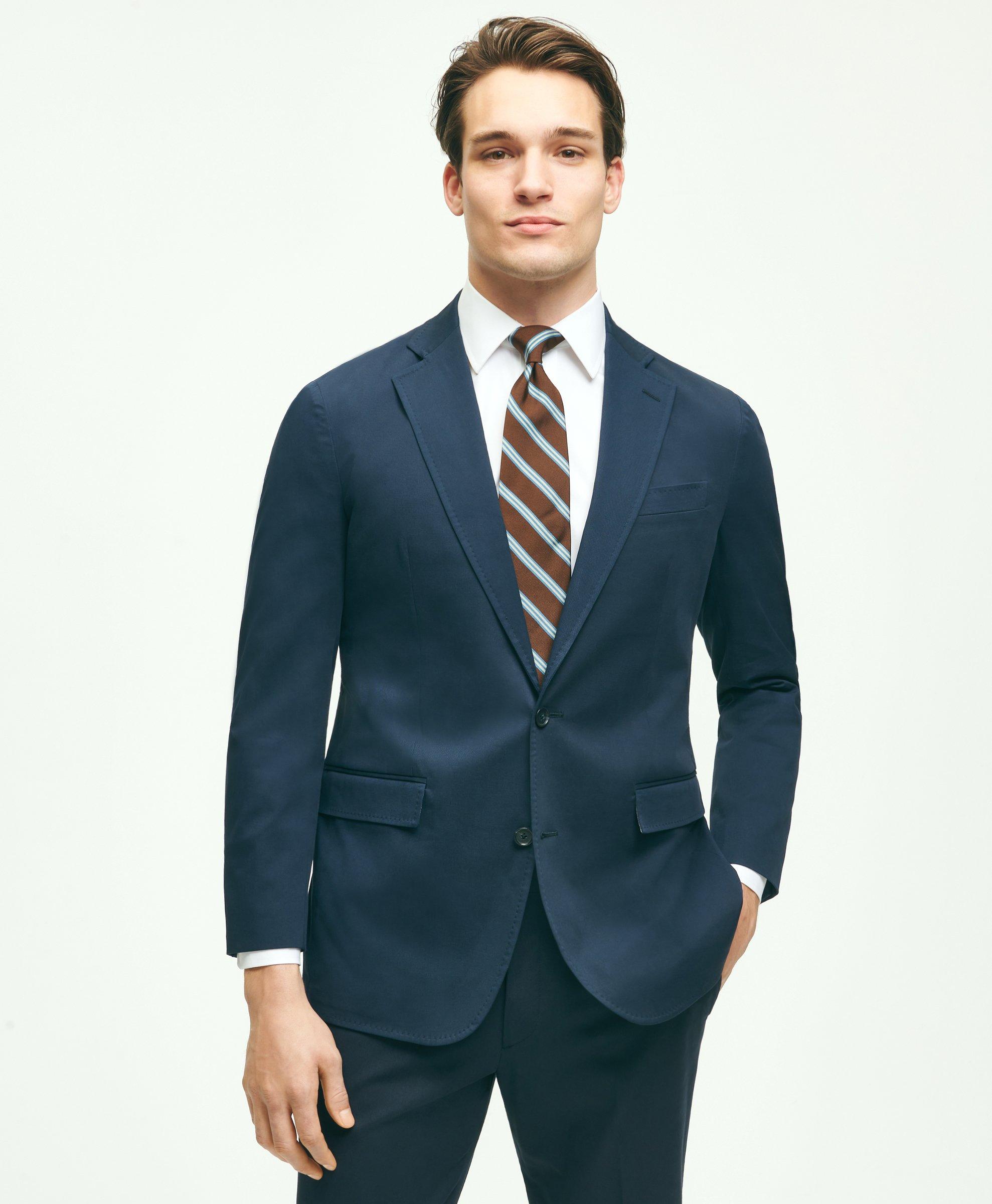 Brooks Brothers Regent-Fit Bead-Stripe Twill Suit Jacket