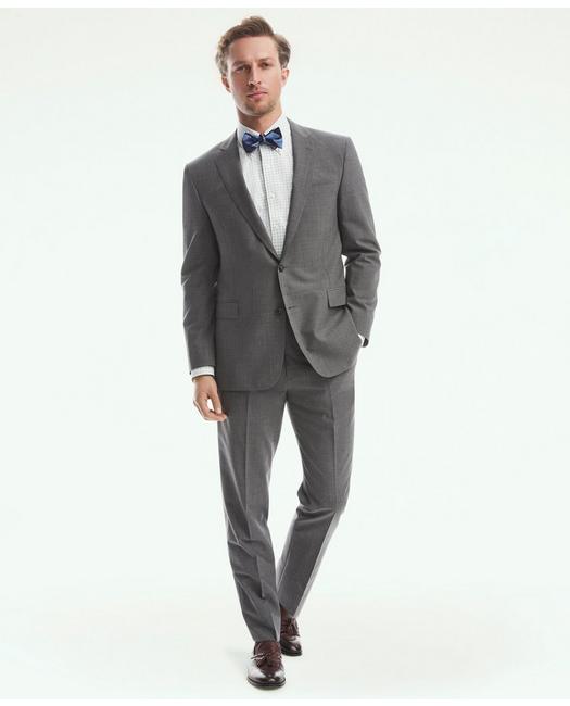 Brooks Brothers Madison Fit Two-button 1818 Suit | Grey | Size 48 Regular