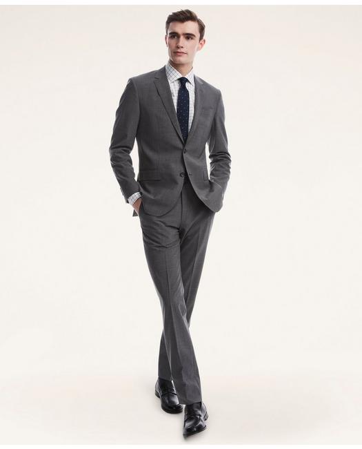 Brooks Brothers Milano Fit Two-button 1818 Suit | Grey | Size 42 Long