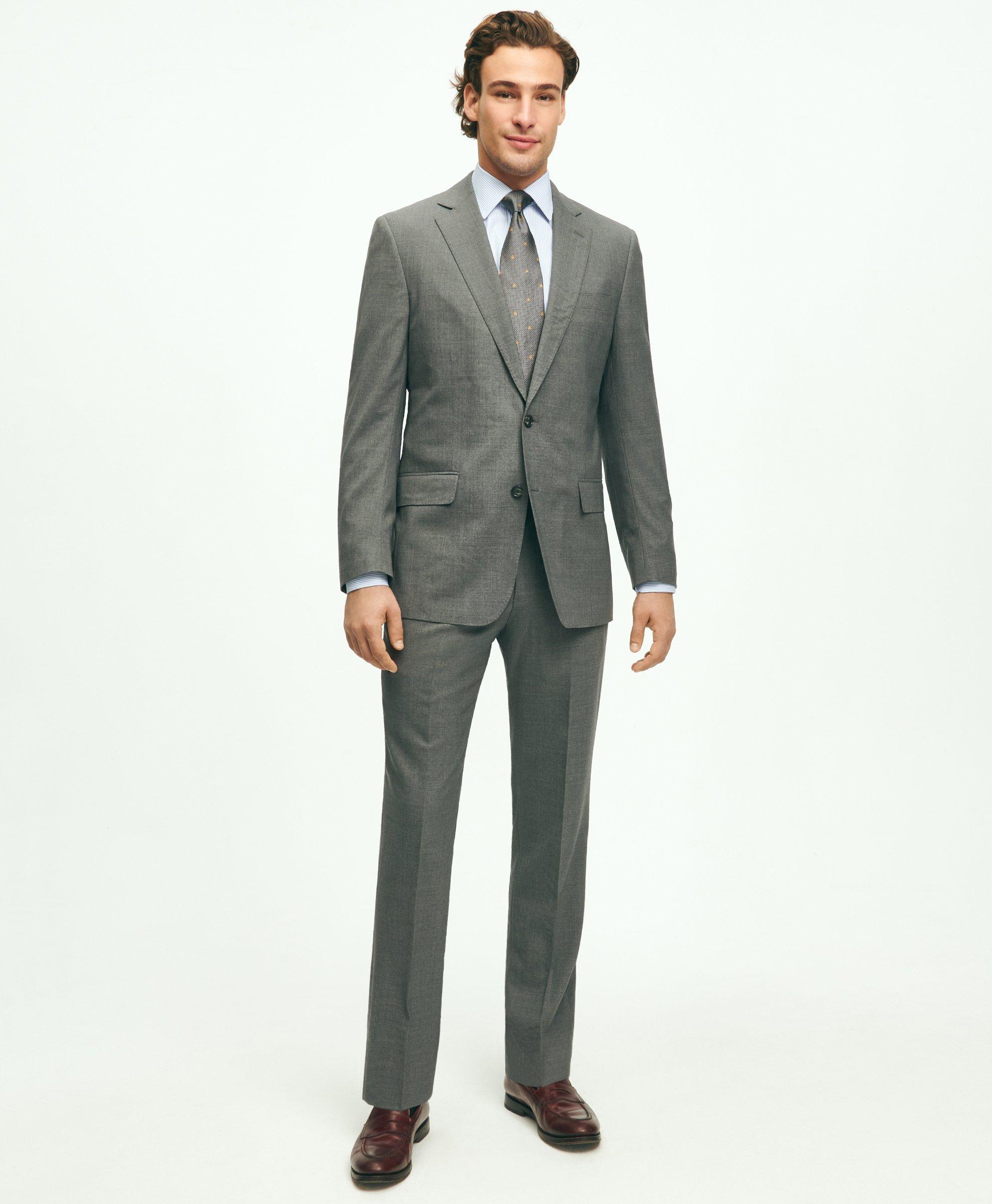 Brooks Brothers Explorer Collection Classic Fit Wool Suit Jacket In Light Grey