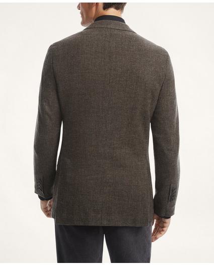 Regent Fit Merino Wool Flannel Mini-Houndstooth Suit Jacket