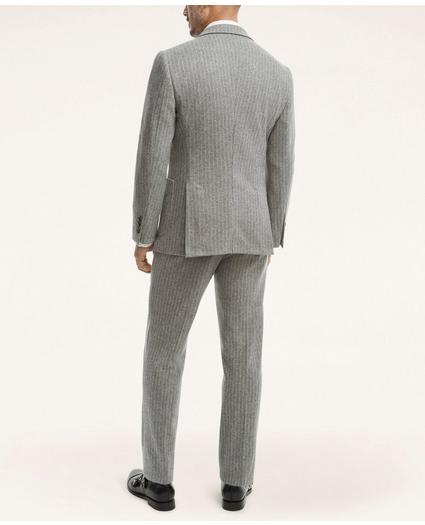 Knit Pinstripe Suit Jacket