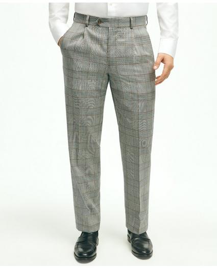 Regent Fit Wool Check Suit Pants