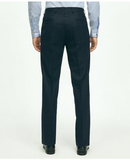 Explorer Collection Regent Fit Merino Wool Windowpane Suit Pants