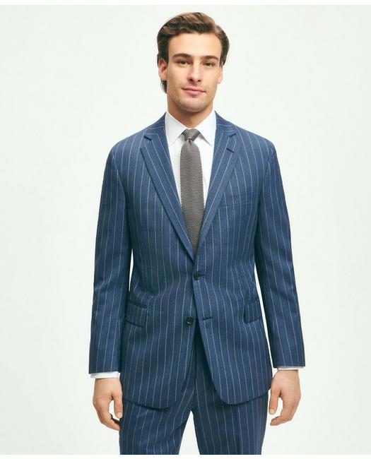 Brooks Brothers Classic Fit Pinstripe 1818 Suit | Navy | Size 44 Regular