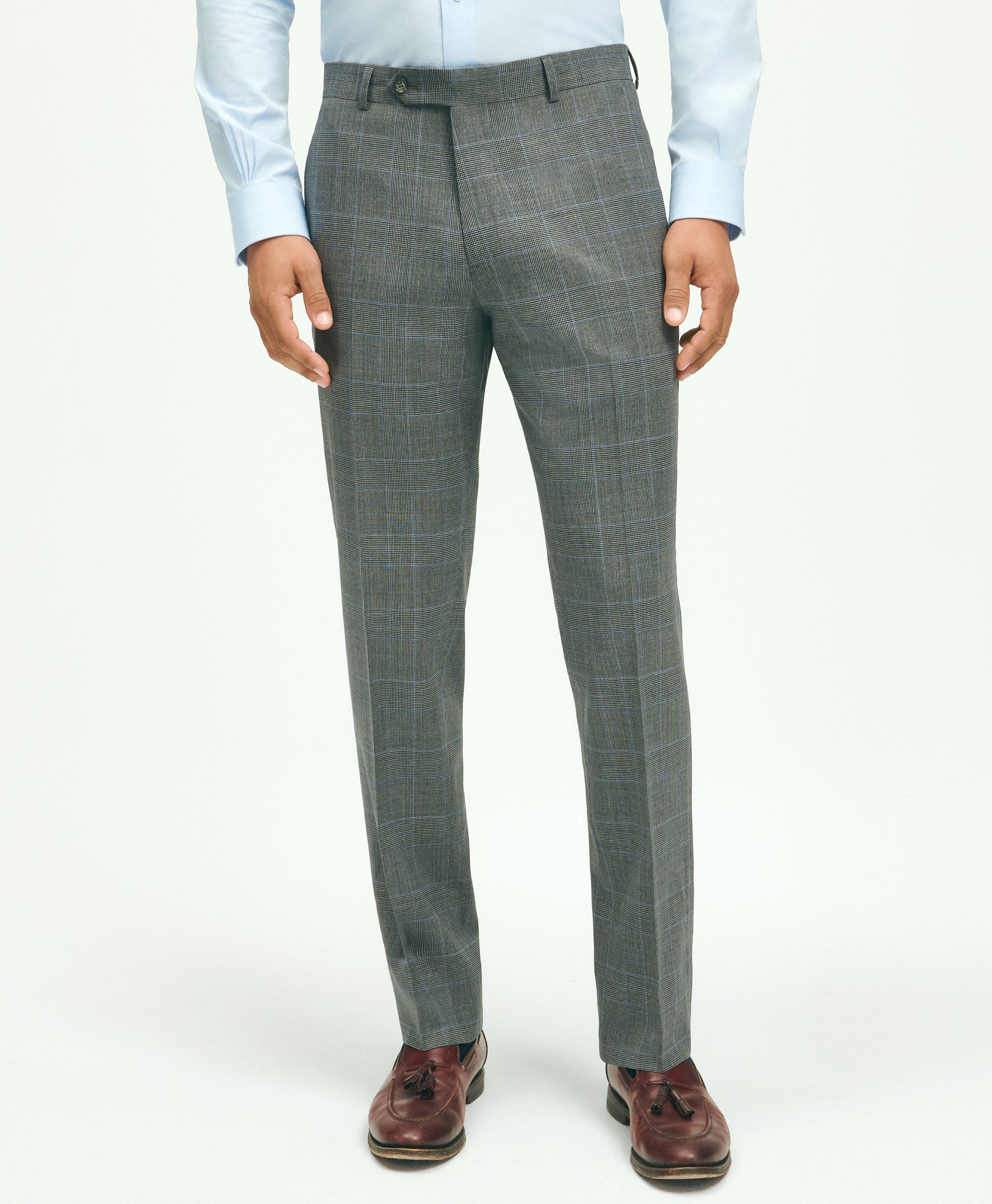 Henry Tailored Pinstripe Trousers - Anthracite/White Pinstripe