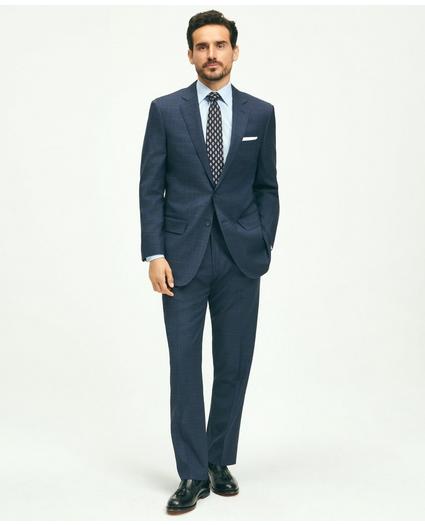 Traditional Fit Wool Checked 1818 Suit