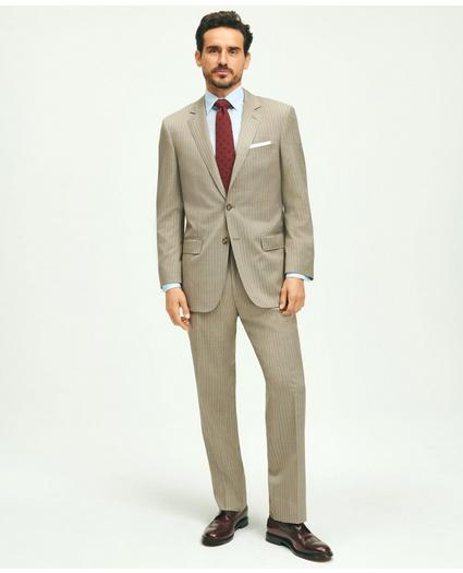 Traditional Fit Wool Pinstripe 1818 Suit