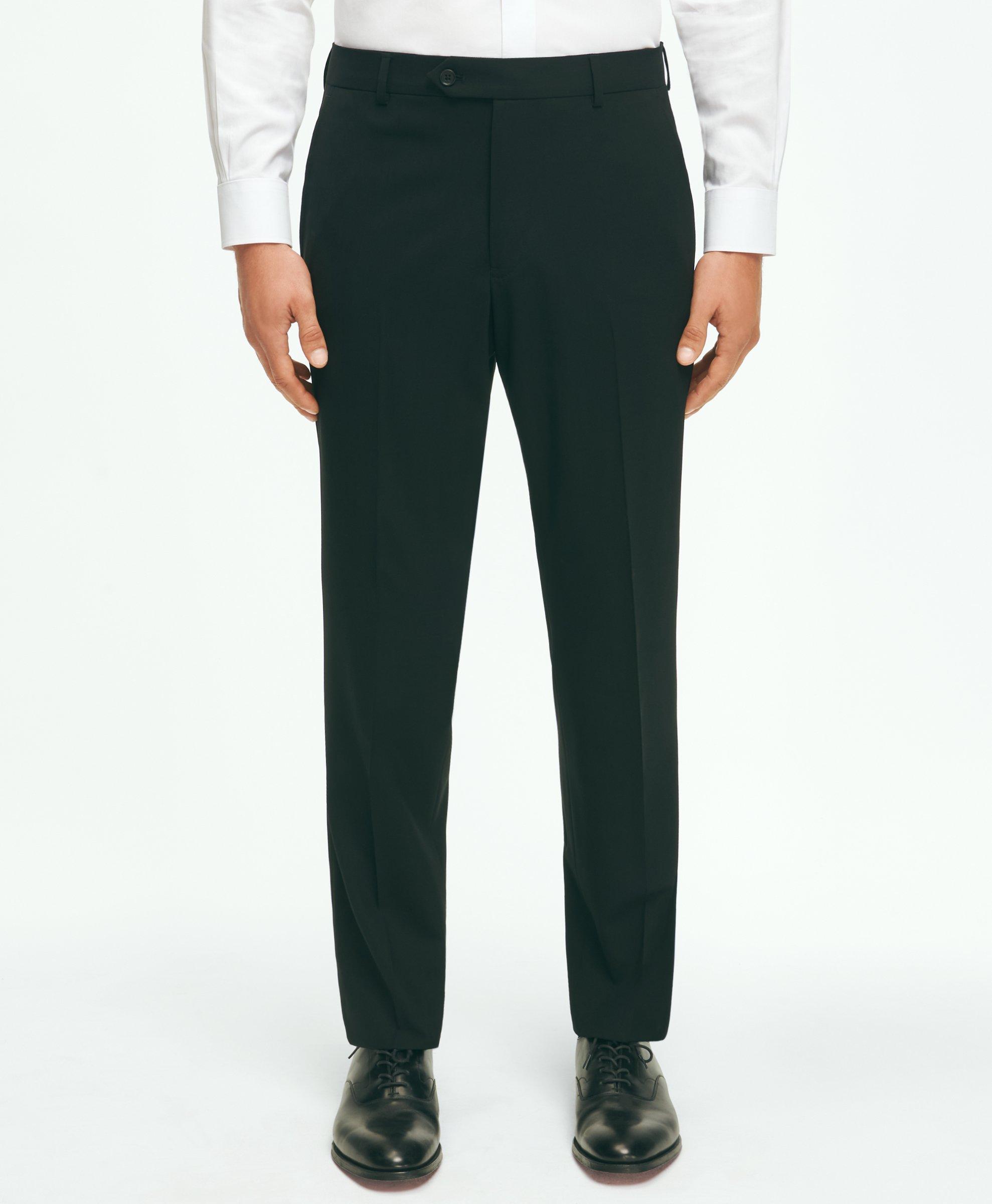 Brooks Brothers Explorer Collection Classic Fit Wool Suit Pants | Black | Size 38 32