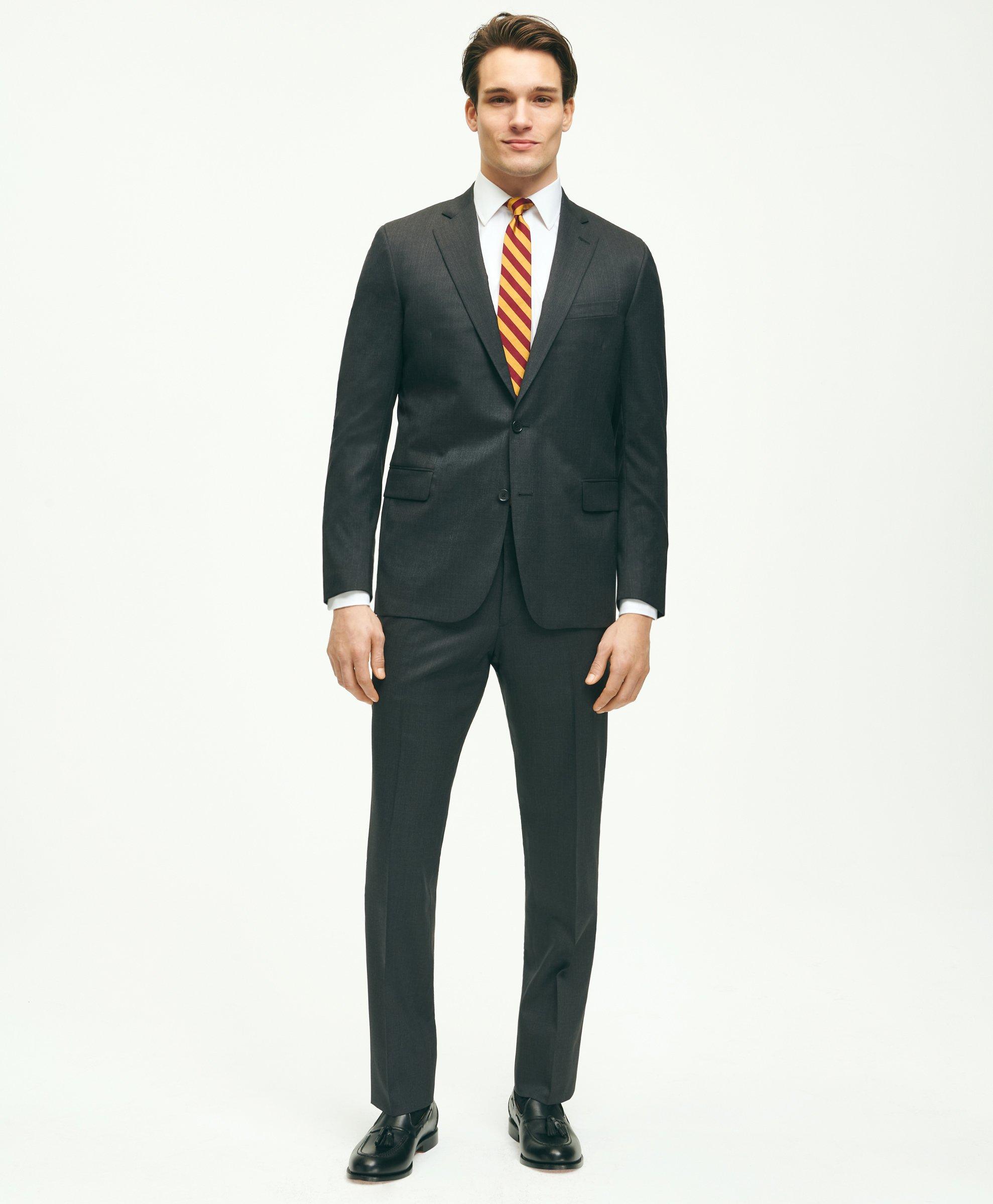 Brooks Brothers Classic Fit Wool 1818 Suit | Grey | Size 43 Regular