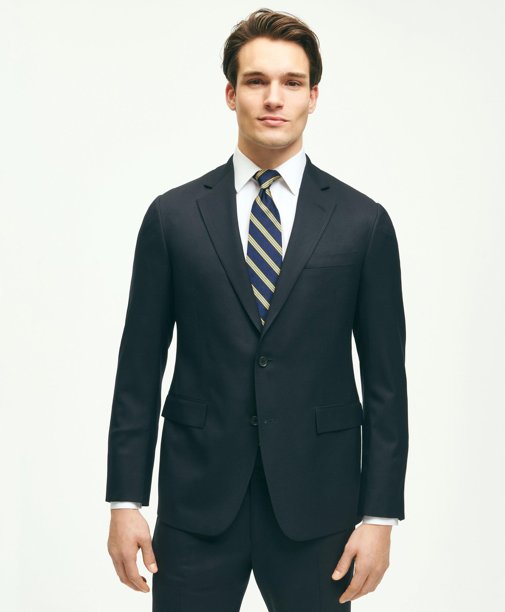 Brooks Brothers Classic Fit Wool 1818 Suit | Navy | Size 46 Regular