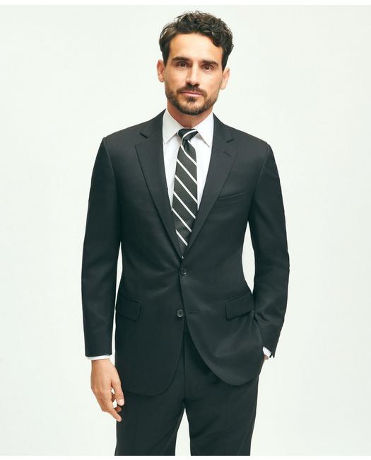 Brooks Brothers Traditional Fit Wool 1818 Suit | Black | Size 46 Long