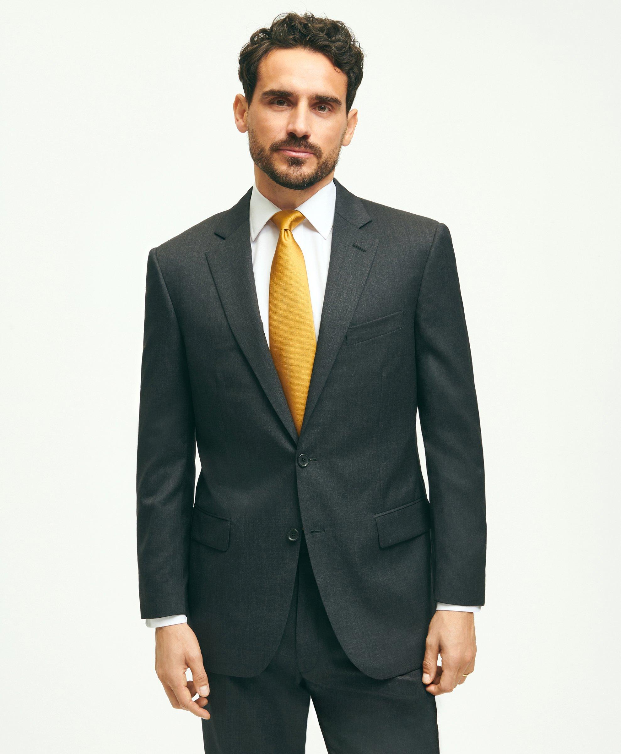 Brooks Brothers Traditional Fit Wool 1818 Suit In Grey