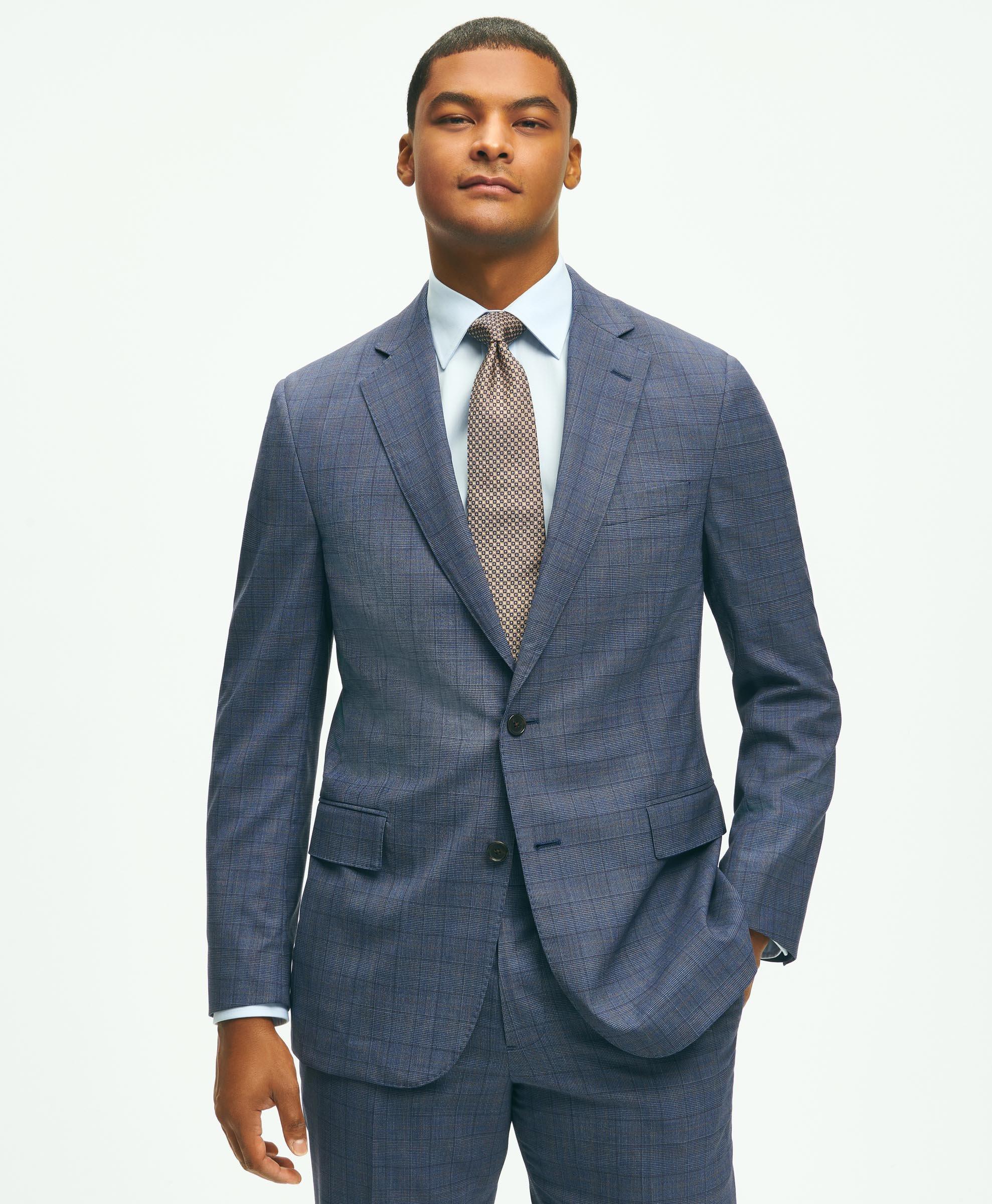 Ryders - Slate Blue - Blue Suit Jacket Slim Stretch, Suit Jackets