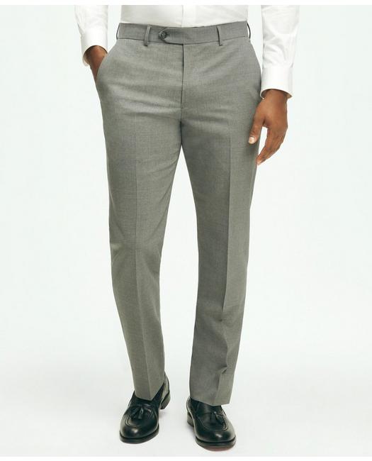 Brooks Brothers Explorer Collection Classic Fit Wool Pinstripe Suit Pants | Grey | Size 32 32