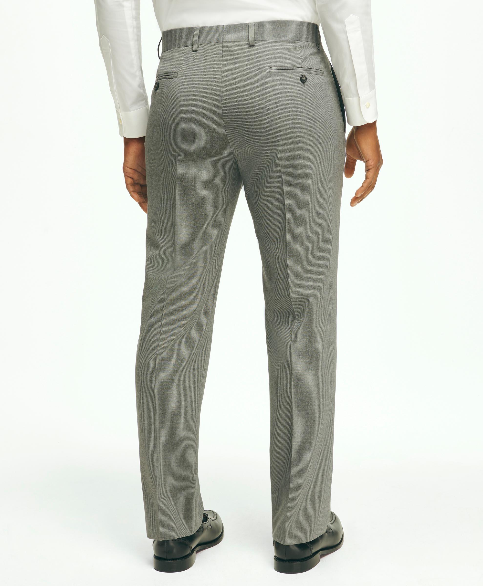 Classic Fit Wool Flannel Dress Pants