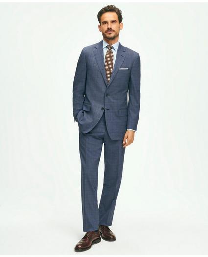 Traditional Fit Wool Checked 1818 Suit