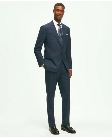 Explorer Collection Slim Fit Wool Checked Suit Pants