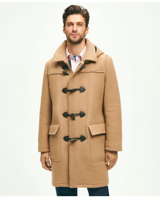 Brooks Brothers Wool Duffle Coat | Beige | Size Xl
