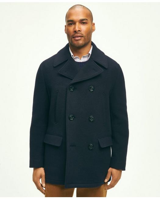 Brooks Brothers Wool Peacoat | Navy | Size Xl