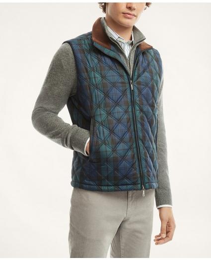 Paddock Quilted Black Watch Vest