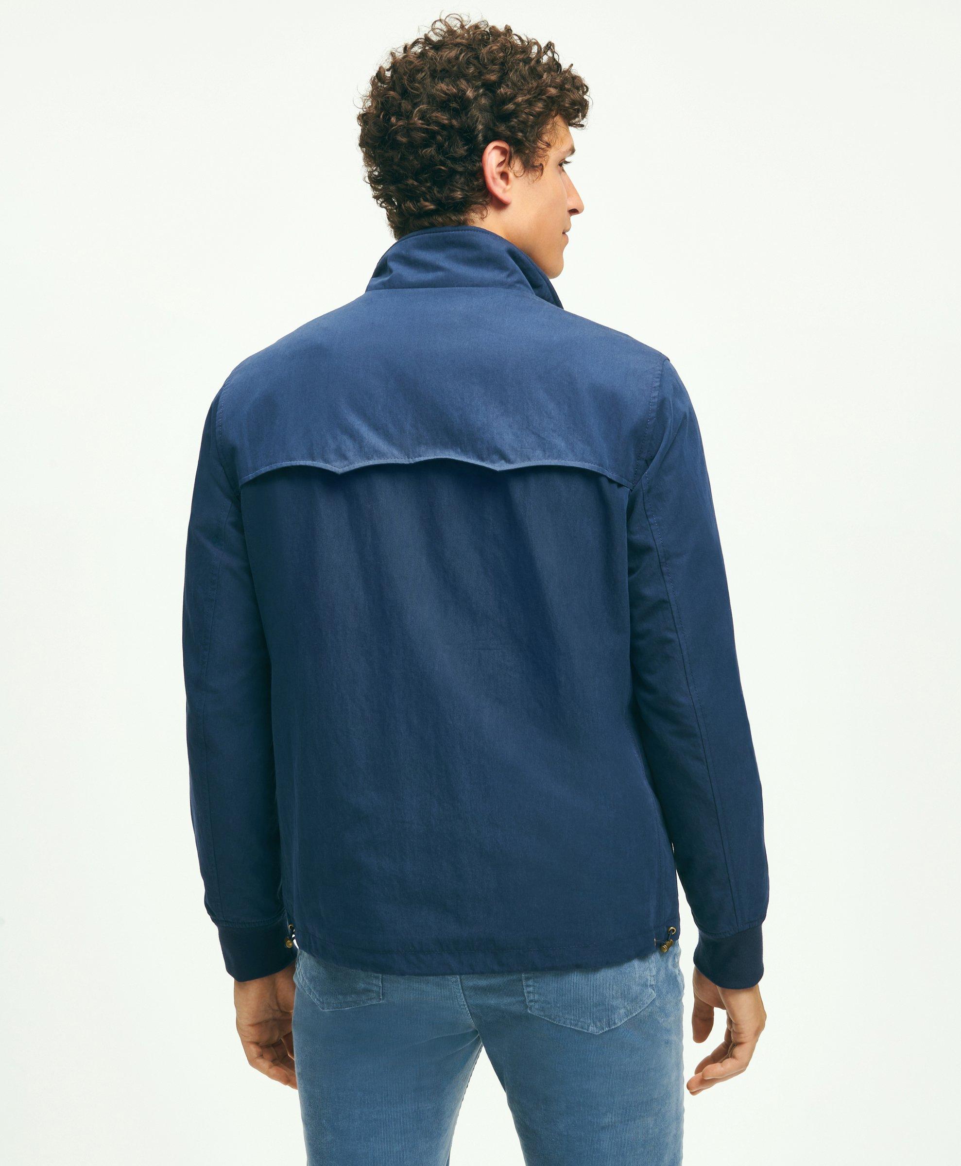 Cotton Blend Harrington Jacket