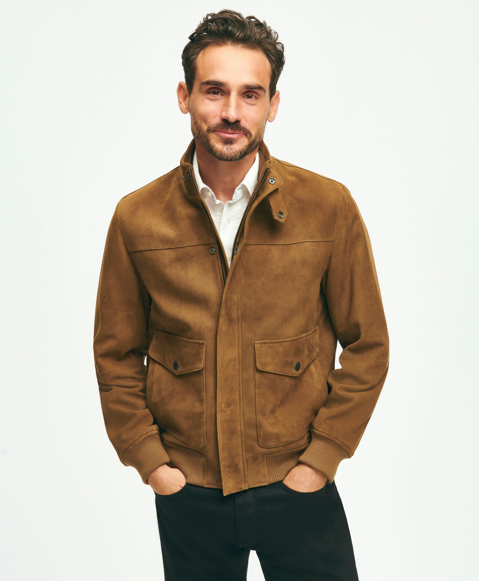 Brooks brothers 2024 leather jacket