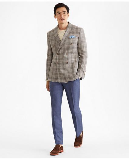 Regent Fit Double-Breasted Check Sport Coat