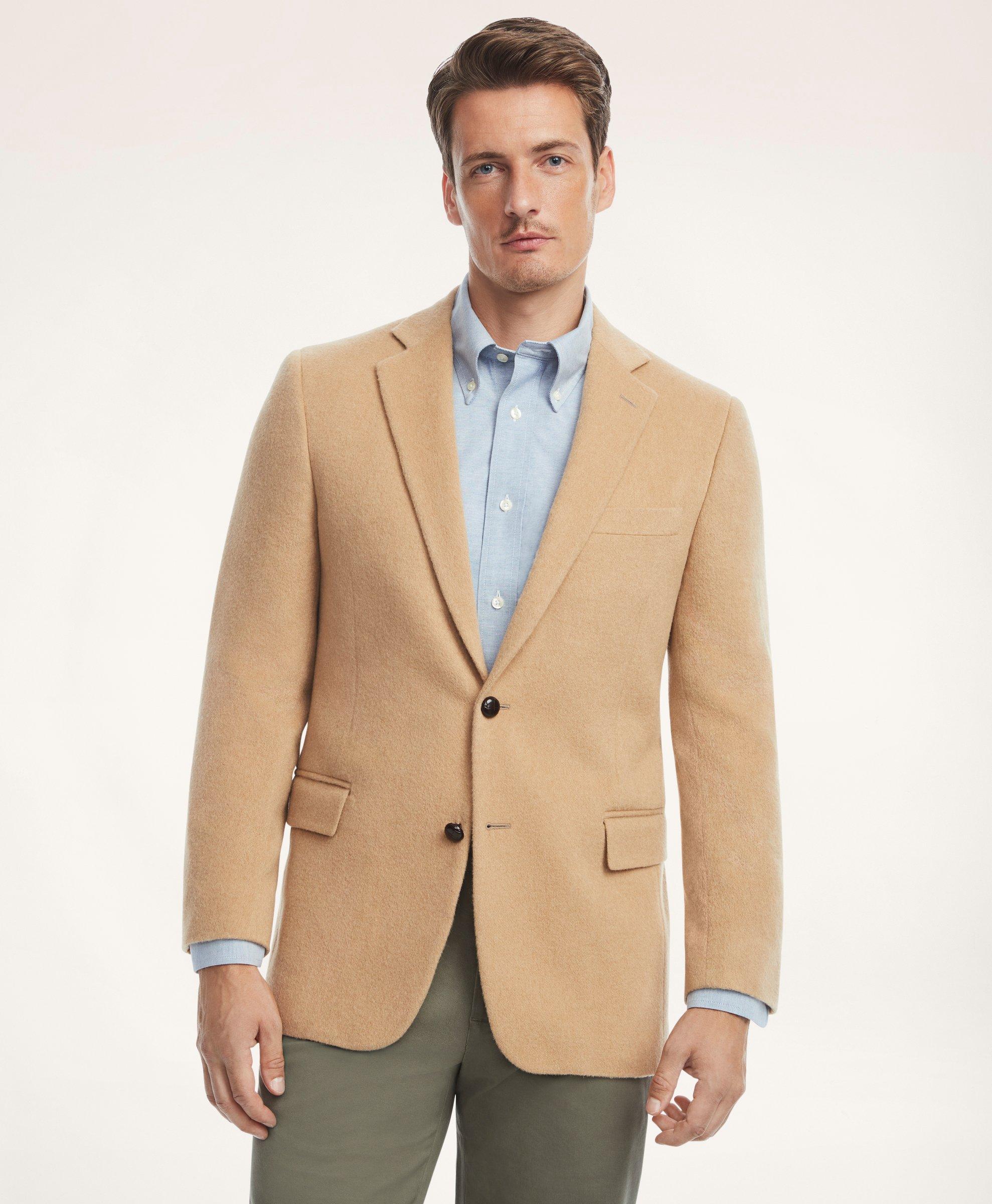 Brooks Brothers Regent Classic-fit Camel Hair Sport Coat | Beige | Size 46 Regular In Beige