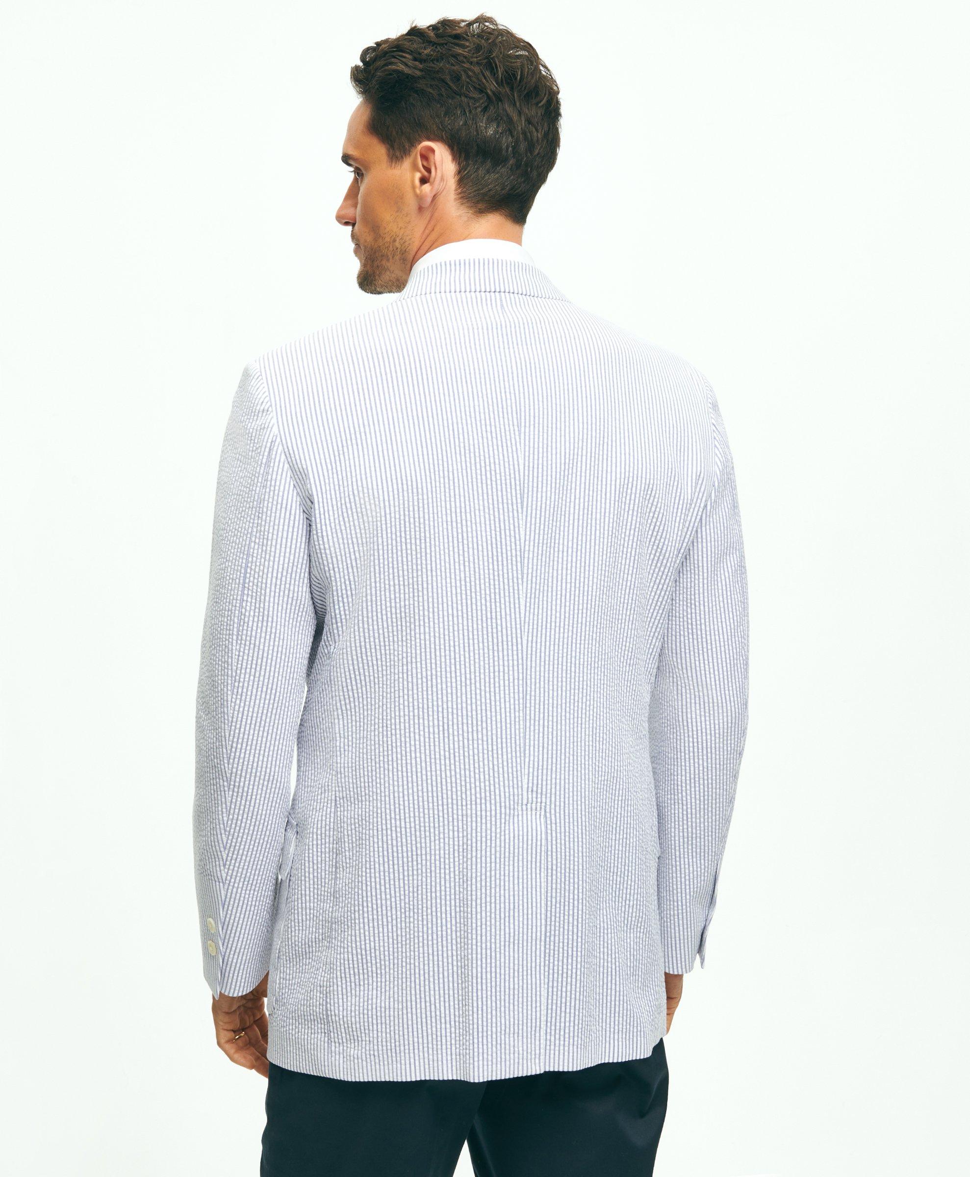 Traditional Fit Stretch Cotton Seersucker Sport Coat
