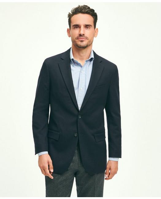 Brooks Brothers Traditional Fit Cashmere 1818 Sport Coat | Navy | Size 42 Regular