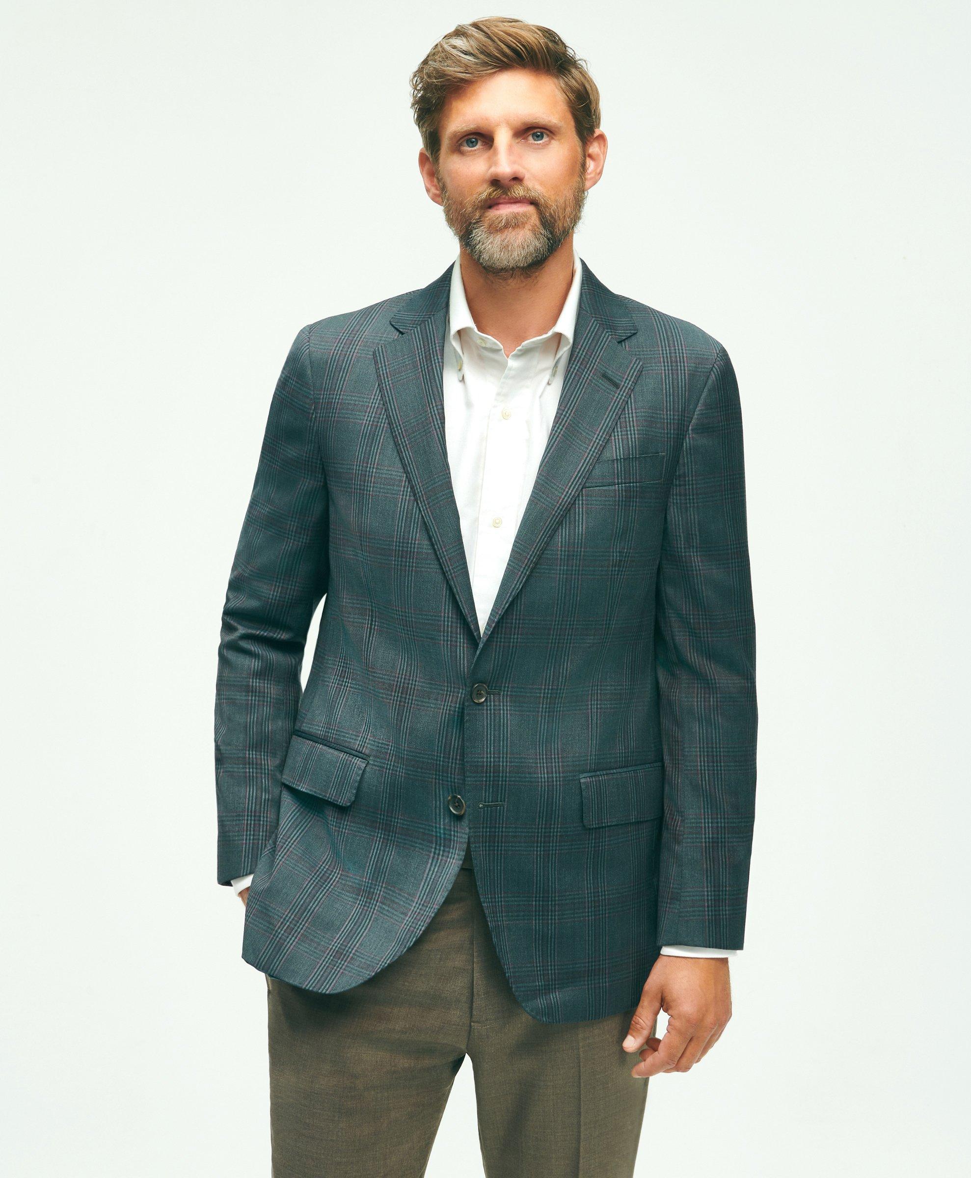 Men's glen plaid online blazer