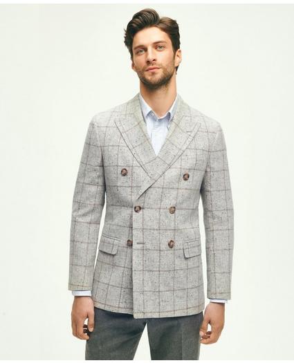 Classic Fit Merino Wool Double-Breasted Flecked Sport Coat