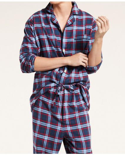 Open Plaid Flannel Pajamas