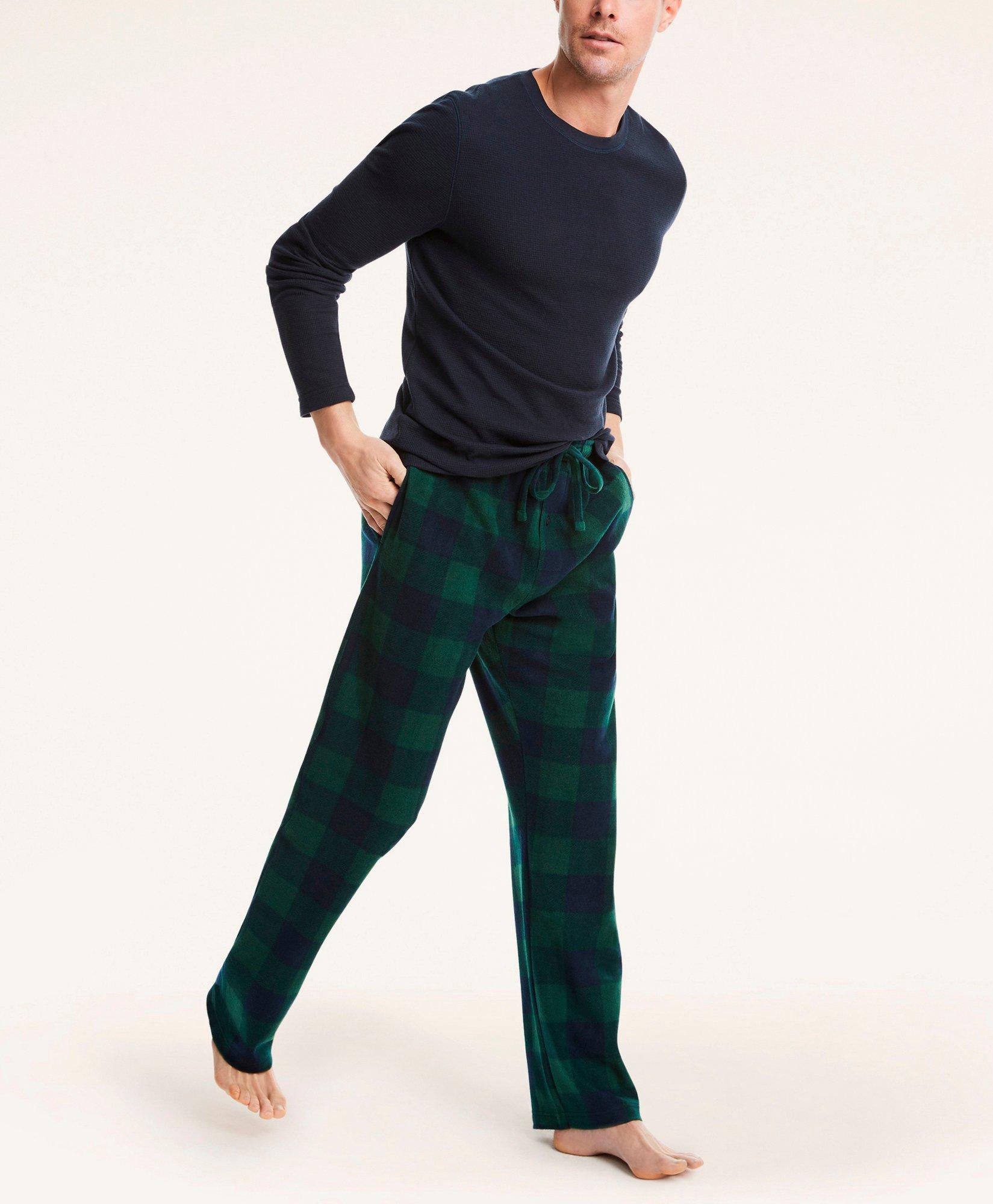 Fleece Lounge Set - Navy-Green