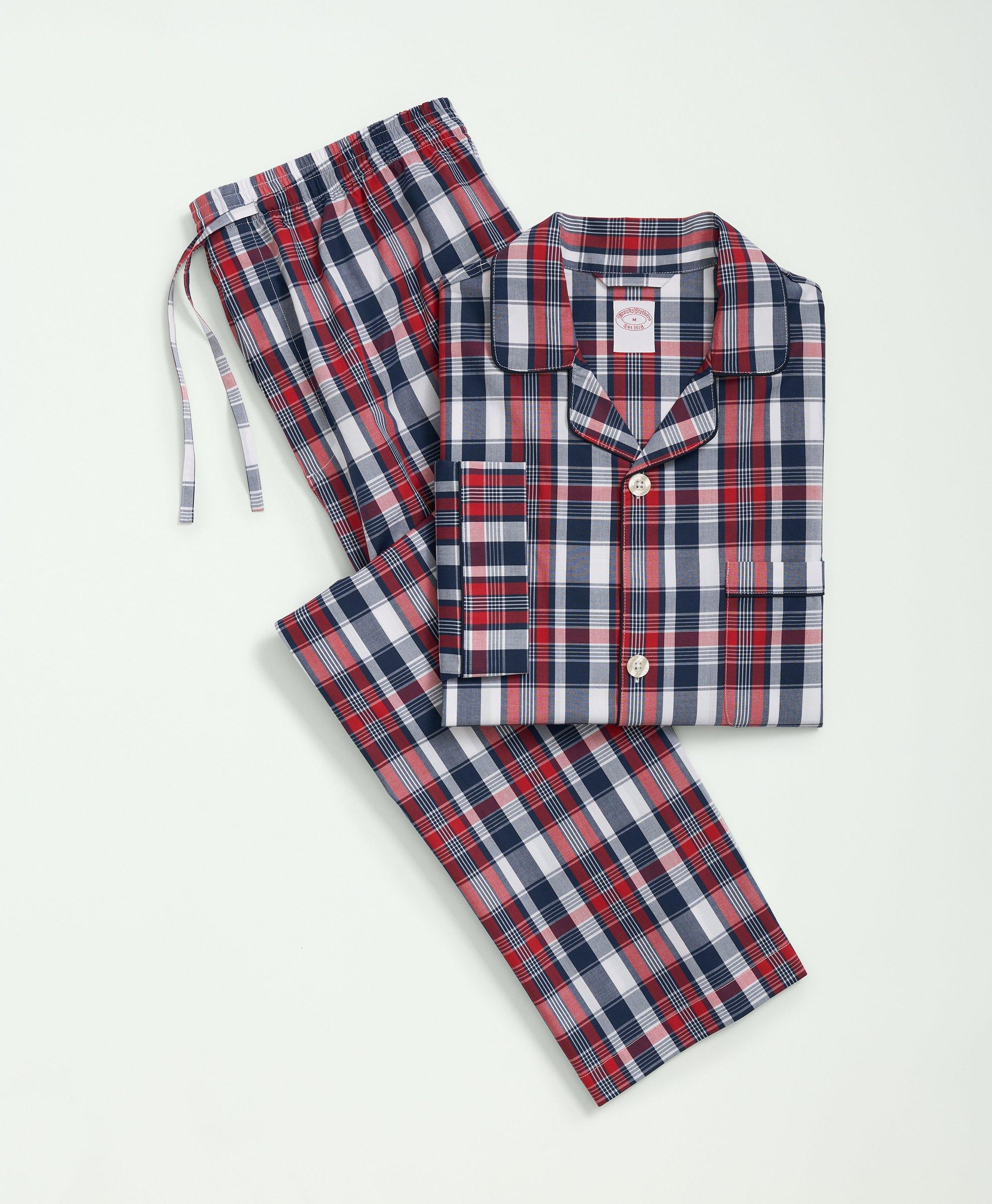 Mens Short Sleeve Pajama Sets Brooks Brothers