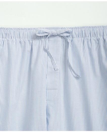 Cotton Oxford Striped Lounge Pants