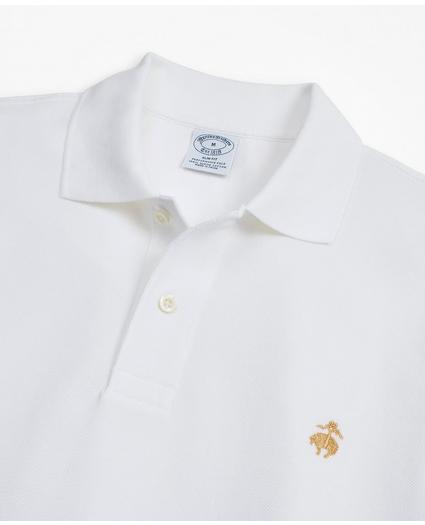 Slim Fit Supima Long-Sleeve Performance Polo Shirt-Basic Colors