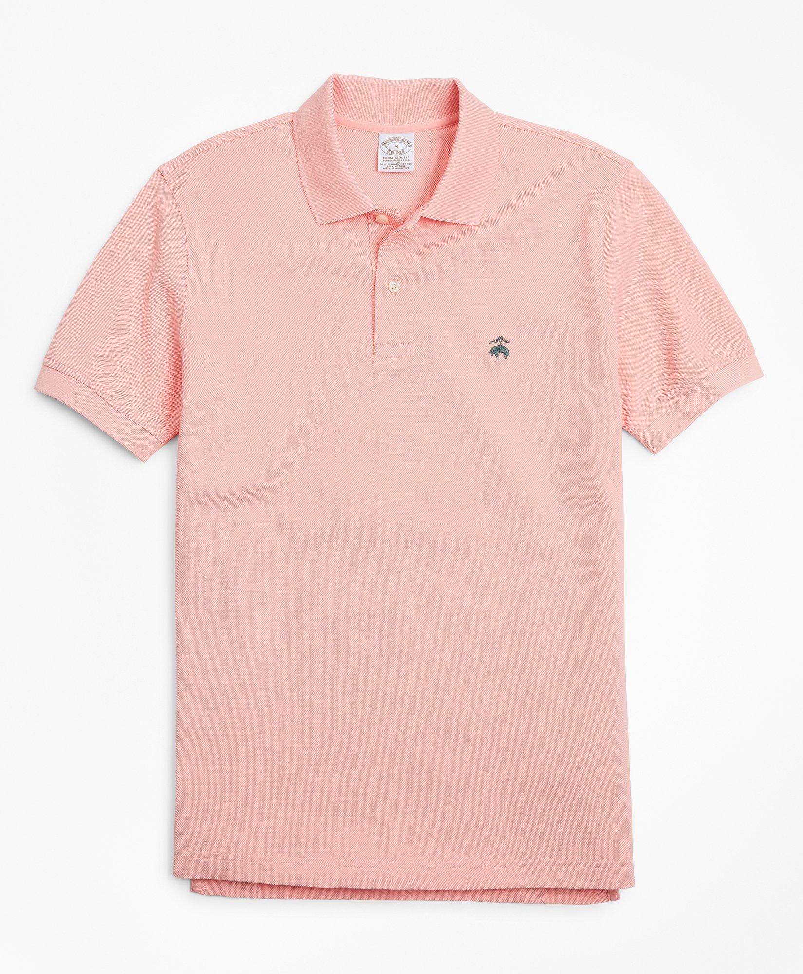 Brooks Brothers Golden Fleece Extra-slim Fit Stretch Supima Polo Shirt | Soft Pink | Size 2xl