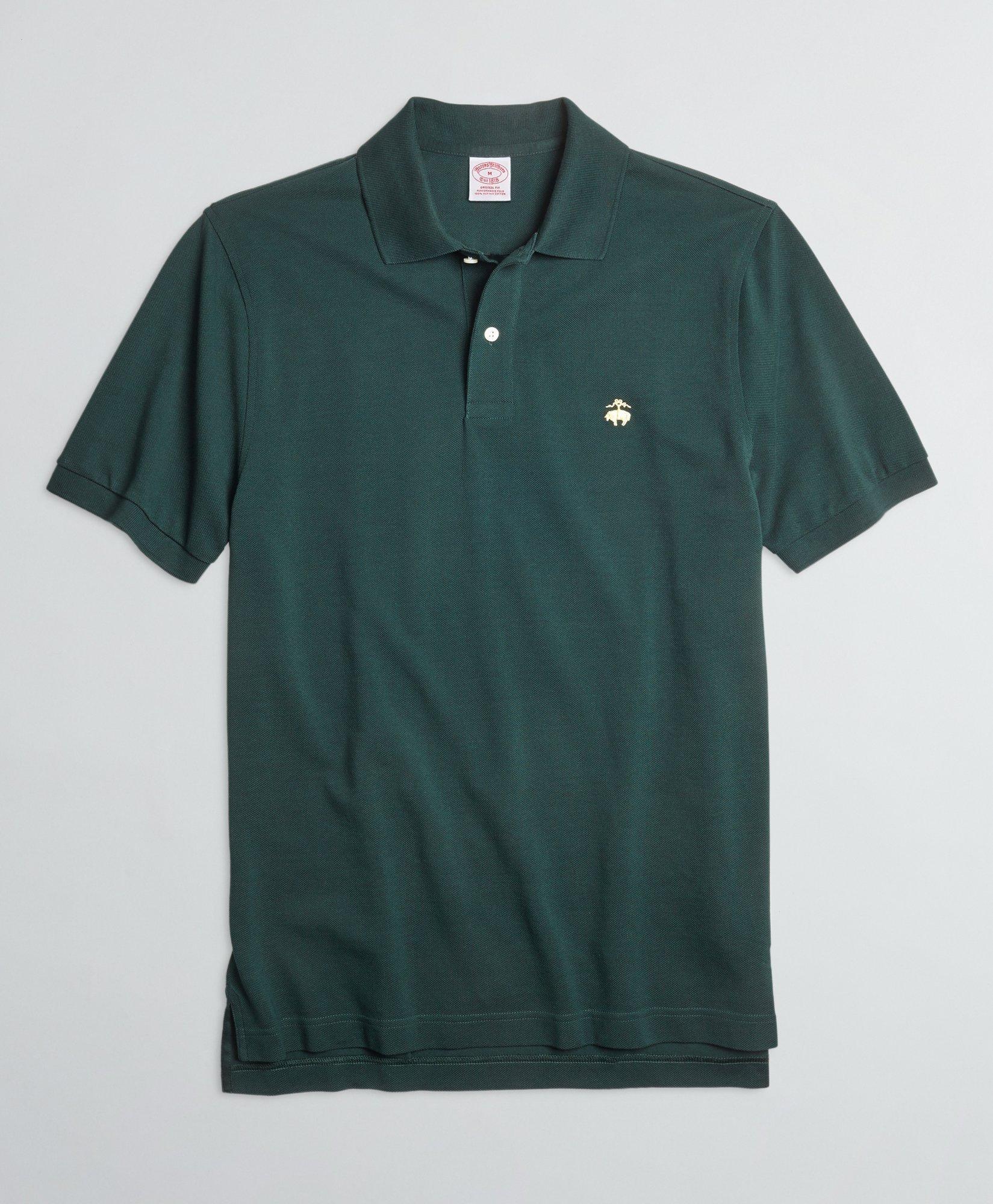 Brooks Brothers Golden Fleece Original Fit Stretch Supima Polo Shirt | Medium Green | Size 2xl