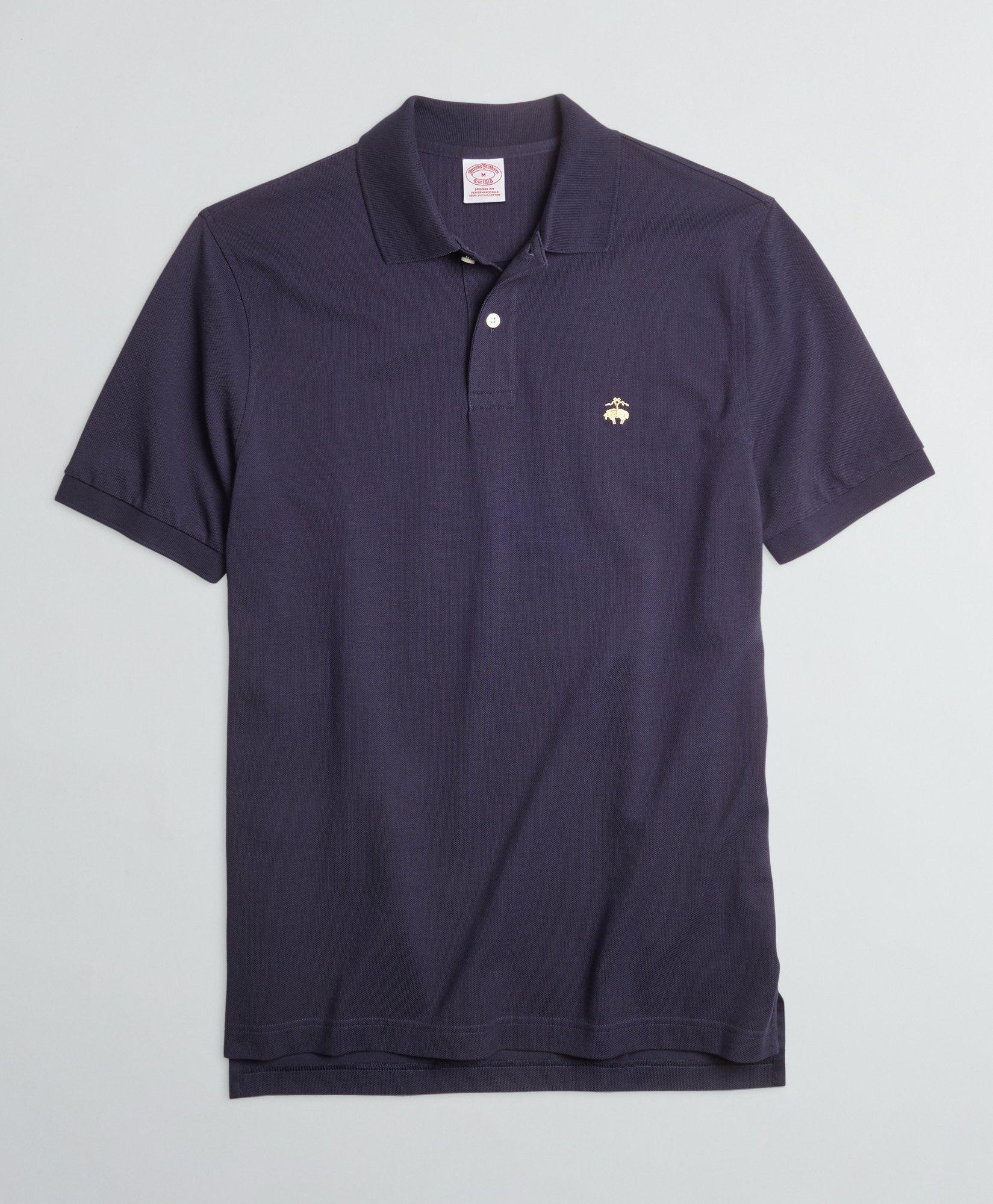Brooks Brothers Golden Fleece Original Fit Stretch Supima Polo Shirt | Navy | Size Large